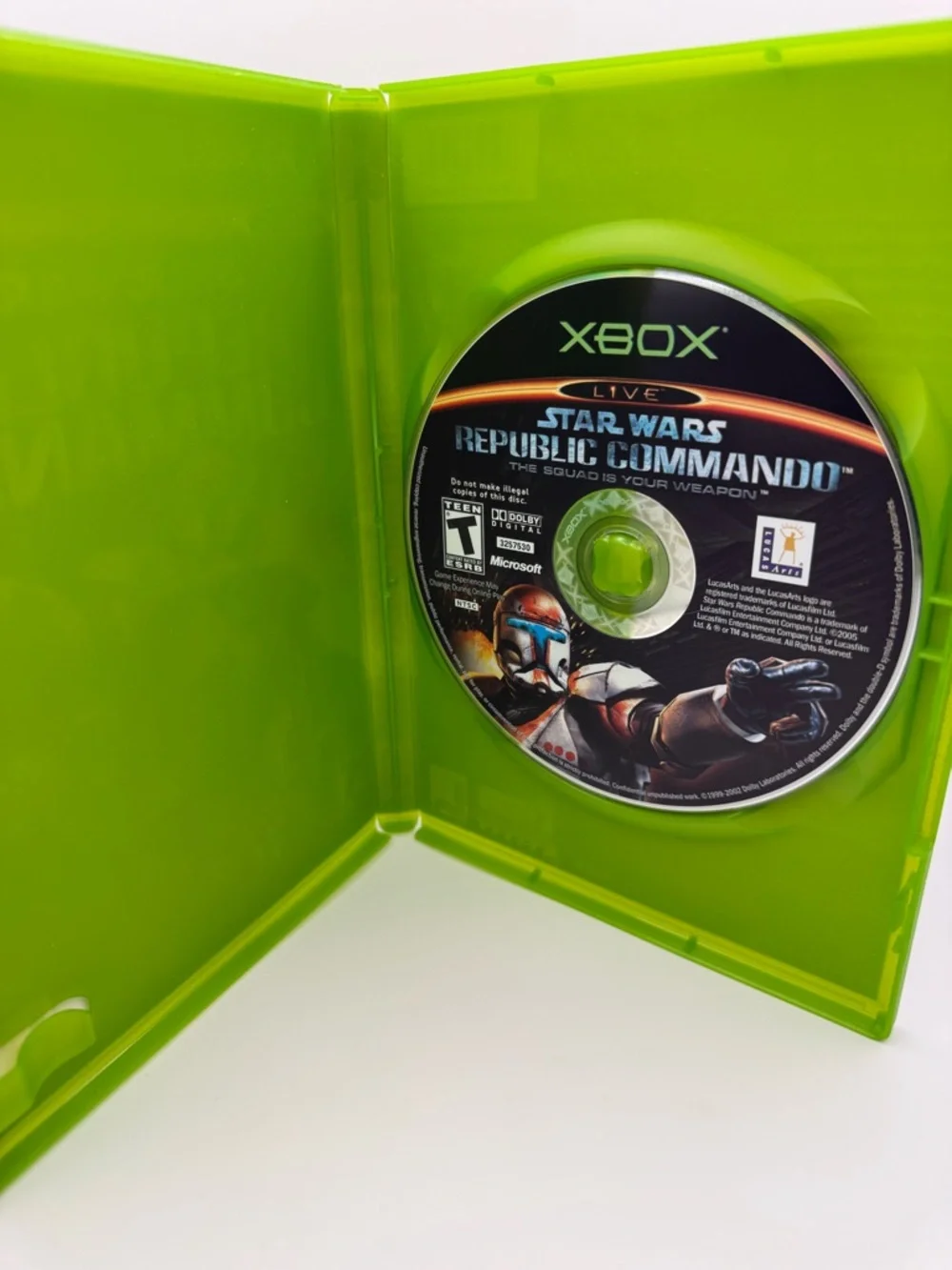 Star Wars Republic Commando - Microsoft Xbox 2005-Tested Rare